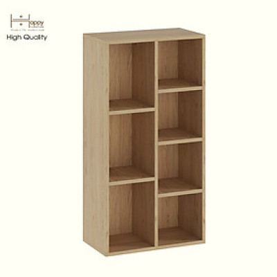 HAPPY FURNITURE ,Kệ sách 7 ngăn - CATY , KSA_094, 52cm x 28cm x 100cm DxRxC