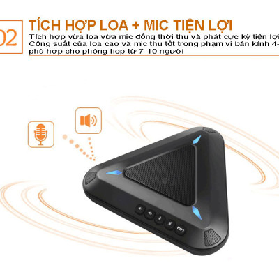Loa Hội Nghị Trực Tuyến MST A1, Tích Hợp Loa Micro Đàm Thoại Trực Tiếp Đa Hướng ( hàng nhập khẩu)