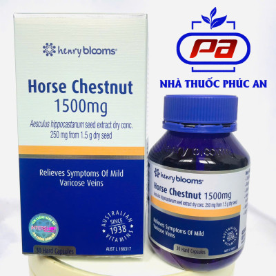 Viên hỗ trợ suy giãn tĩnh mạch Henry Blooms Horse Chestnut 1500ml 30 viên