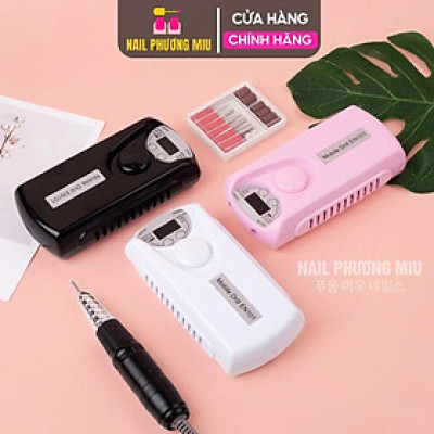 Máy Mài Móng Tích Điện EN101 Tay Đen Cao Cấp, Công Suất 30,000 RPM, Pin Tích Điện Gọn Nhẹ, Dễ Dùng Cho Làm Nail Chuyên Nghiệp