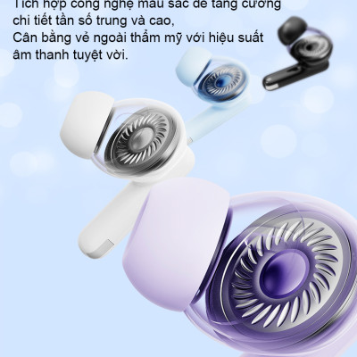 Tai nghe Bluetooth 5.3 TRANYOO T-M26, khử tiếng ồn thông minh, thiết kế đẹp, sang trọng, pin trâu - Hàng chính hãng