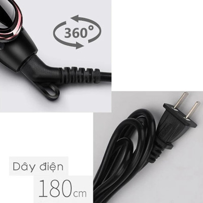 Máy UỐN, ÉP, LÀ Tóc Đa Năng 3 Trong 1 Cao Cấp Sang Trọng Kiểu Hàn Quốc - Kết Hợp Duỗi, Uốn, Tạo Kiểu Tóc Thông Minh – Dùng Cho Salon Tóc & Tại Nhà – Hàng Chính Hãng