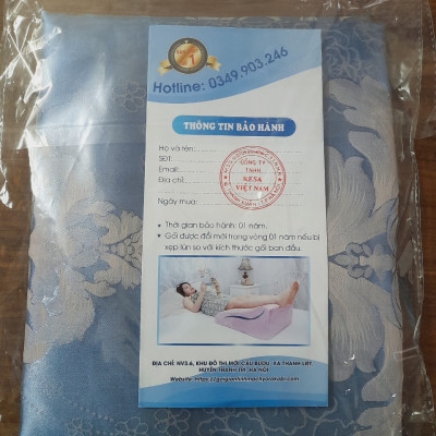 VỎ GỐI KÊ CHÂN CHỐNG GIÃN TĨNH MẠCH YOROKOBI 28CM- XANH THAN