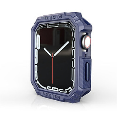 Ốp Case Armor Vân Carbon cho Apple Watch Series 4/5/6/SE/7/8/9/SE2 Size 40mm/41mm/44mm/45mm - Hàng Chính Hãng