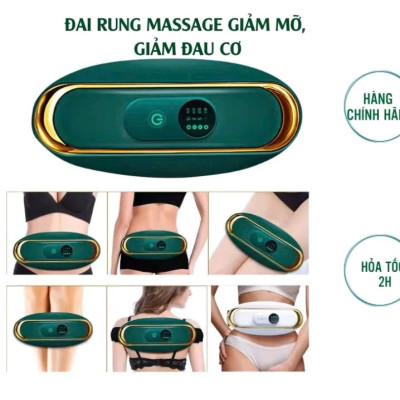 Đai Massage Bụng MX8 Cao Cấp - Máy Massage Rung Nóng Bụng Toàn Thân Cho Vòng Eo Thon Gọn Hiệu Quả