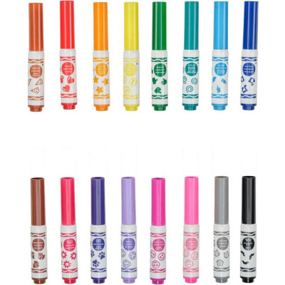 Hộp 16 Bút Lông Màu Pip Squeaks Emoji - Dễ Tẩy Rửa - Crayola 588717