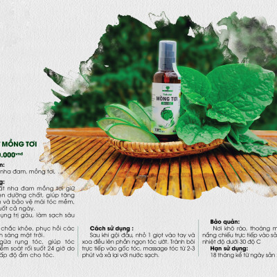 Tinh chất thảo mộc mồng tơi MẸ KEN (100ml) - dầu xả thiên nhiên, suôn mượt tóc