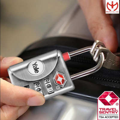 Ổ khóa số Yale YTP1/32/119/1 thân kẽm rộng 32mm có TSA dùng khóa vali hành lý - MSOFT