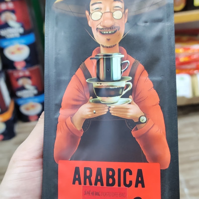 Cà phê Arabica Mr Viet 250g- cafe hạt đã rang - Bean Arabica Mr Viet 250g