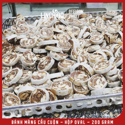 Bánh Mãng Cầu Cuộn - Đặc sản Đồng Tháp - Hộp Oval 200 Gram