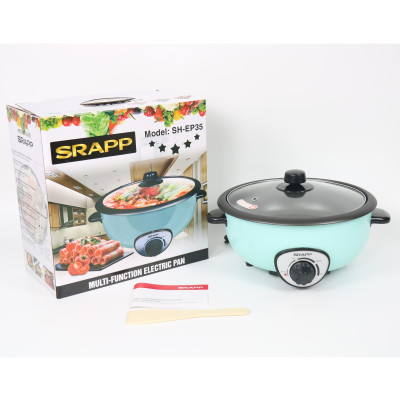 Nồi Lẩu Điện Đa Năng SRAPP SP-EP35 3,5 lít - Màu Ngẫu Nhiên - Hàng Chính Hãng
