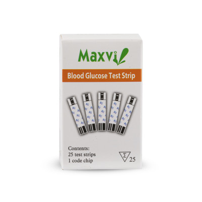 Que thử đường huyết Maxvi (hộp 25 que)