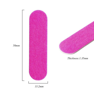 Set 100 Dũa Móng Tay Mini Cao Cấp, Thiết Kế Nhỏ Gọn, Bền, Độ Nhám 150/150, Tiện Dụng Cho Thợ Làm Nail Tạo Form Móng