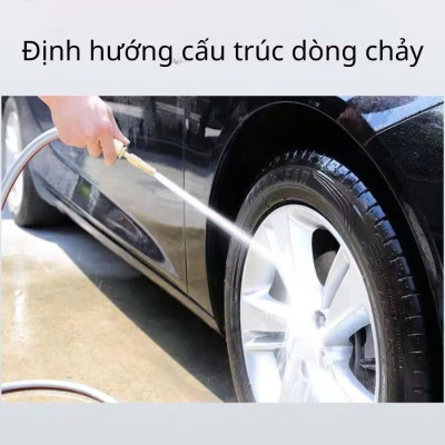 Vòi Tưới Cây, Vòi Xịt Rửa Xe Đa Năng Tăng Áp Lực Nước Cực Mạnh 10m, Lắp Vòi Nước Thông Thường (Đầu Vòi Đồng) - HÀNG CHÍNH HÃNG MINIIN