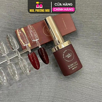 Sơn Thạch Đỏ Rượu Vang ANNIES Cao Cấp Cao Cấp 12ml Siêu Xinh Làm Nail, Sơn Gel Rượu Vang Chai Củ Hành Số 20 Đậm Mướt Lên Màu Chuẩn Cho Móng Siêu Sang