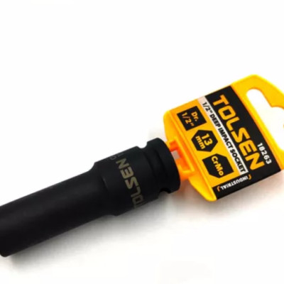 ĐẦU TUÝP ĐEN 1/2 DÀI ( CÔNG NGHIỆP ) TOLSEN TỪ 8MM- 32MM - HÀNG CHÍNH HÃNG