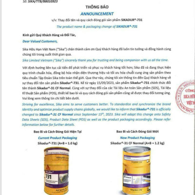 Keo neo thép râu, trám nứt bê tông hai thành phần - Sikadur-31 CF Normal (bộ 1.2 kg)