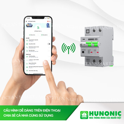Aptomat Thông Minh Đo Năng Lượng HUNONIC Notec - HNATME