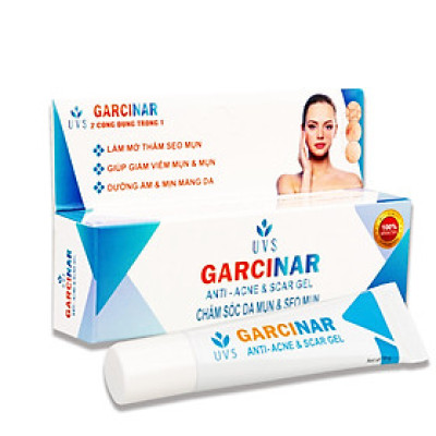 gel giảm thâm mụn,  mờ sẹo mụn, giảm mụn UVS GARCINAR  2 trong 1 - Loại chất lượng tốt  ( Thái Lan)