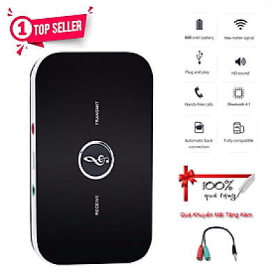 Hàng Chính Hãng - Thiết Bị Thu Phát Nhạc B6 - Cổng 3.5mm Kết Nối Dễ Dàng Điện Thoại Table Máy Tính Barngh Laptop Âm Thanh Trong Trẻo Kết Nối Bluetooth 4.1 Ổn Định Phạm Vi 10m Pin Trâu 8 Tiếng Nhỏ Gọn Tiện Lợi - ROGTZ