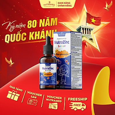 Siro NutraZinc hỗ trợ bổ sung kẽm giúp bé ăn ngon và tăng sức đề kháng (30ml) - Nutramed