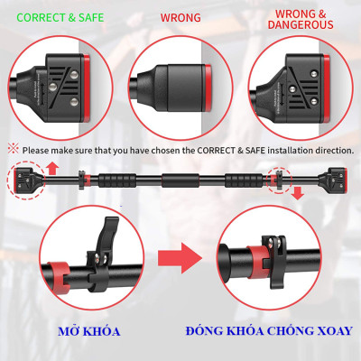 Xà Đơn Treo Tường Gắn Cửa Thế Hệ Mới 2021 Đầu Xà Hình Chữ Nhật Chịu Lực 250kg Đại Nam Sport + Kèm Găng Tay Tập Xa