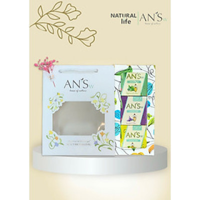 Set Hộp Quà Tặng Combo 3 Xà Phòng Thiên Nhiên AN