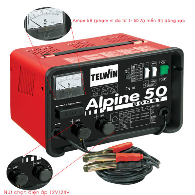 Máy Sạc Bình Ắc Quy Telwin ALPINE 50 BOOST