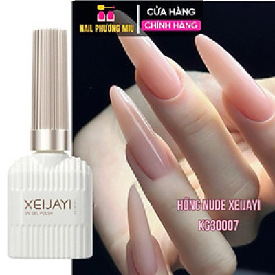Sơn Gel Màu Thạch Hồng Phấn Trong XEIJAYI KG30007 Làm Nail Đẹp Nhẹ Nhàng Màu Trong Suốt Cho Móng Ánh Hồng Hàn Quốc