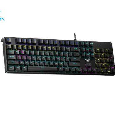 Bàn phím cơ Gaming có dây Aula S2022 PRO Back Red Switch - Hàng Chính Hãng