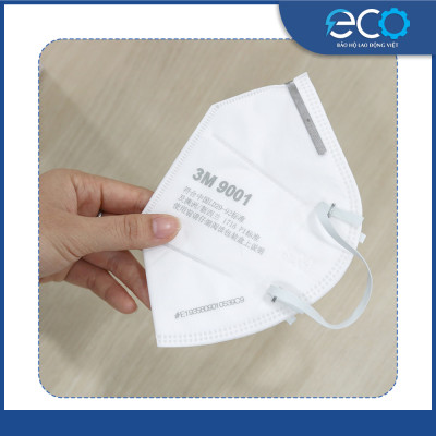 Khẩu trang 3M 9001 lọc 90% bụi mịn và khí thải chuẩn N90