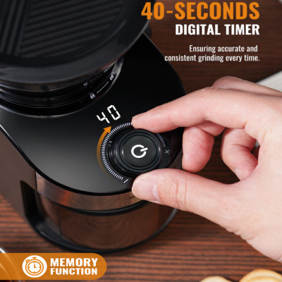 Máy xay hạt cà phê cao cấp Shardor CG836B - Công suất 150W - Hàng Nhập Khẩu