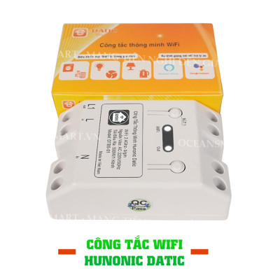 Công Tắc Thông Minh, Công Tắc Wifi Giá Rẻ Hunonic Datic Basic - DTBS01