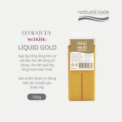 Lăn tẩy lông hữu cơ cho kết quả tẩy lông hoàn hảo - Natural Look Depilatory Range Liquid Gold Wax