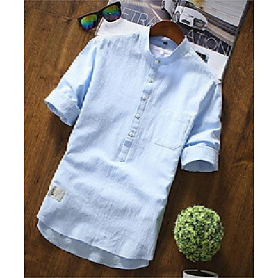 Áo Sơ Mi Nam Tay Lỡ Vài Đũi SZone Phong Cách SA555