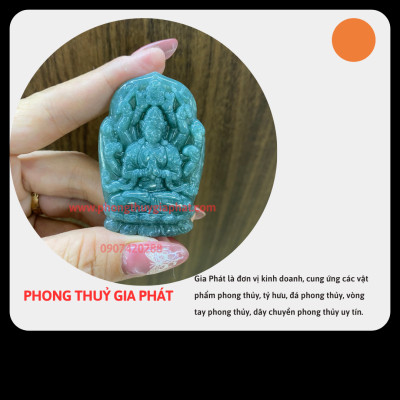 Mặt dây chuyền thiên thủ thiên nhãn lam ngọc loại A|phongthuygiaphat