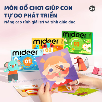 Sticker cho bé dán hình 3 cấp độ Mideer Let’s Play With Stikers