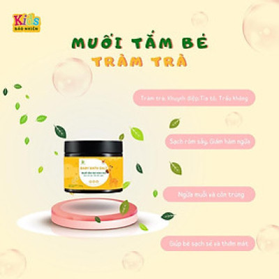 Muối tắm bé tràm trà Bảo Nhiên hộp 200gr