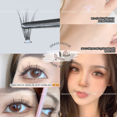 Bút lông Keo dán Lông mi giả BQI không gây kích ứng, khô nhanh chóng, độ dính mi và kích mí tốt, chống mồ hôi