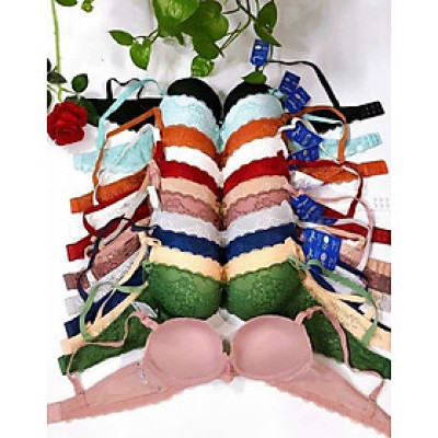 Áo lót Boya BY081 ren hoa mút vừa form nâng ngực bảng lưng nhỏ không kèm quần