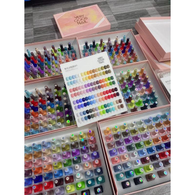 Set Sơn Gel Very Good Nail 60 Màu Chai 15ml, Đậm Đặc Sánh Mịn, Lên Màu Chuẩn Bền, Tặng Bảng Màu, Base Và Top Cao Cấp Nữ Women