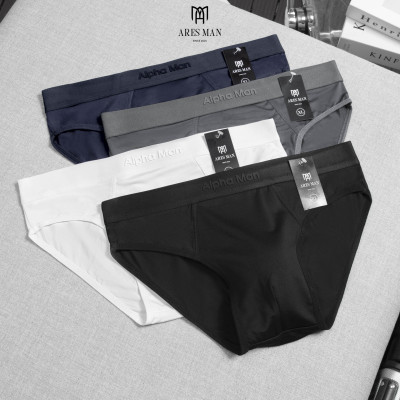 Quần lót nam, quần sịp nam cao cấp ALPHA MAN 3.0 chất thun lạnh kháng khuẩn co giãn 4 chiều mềm mịn thoáng khí thấm hút mồ hôi - ARES SHOP