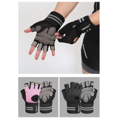 Găng tay thể thao Nam - Nữ có quấn bảo vệ cổ tay Aolikes 113B