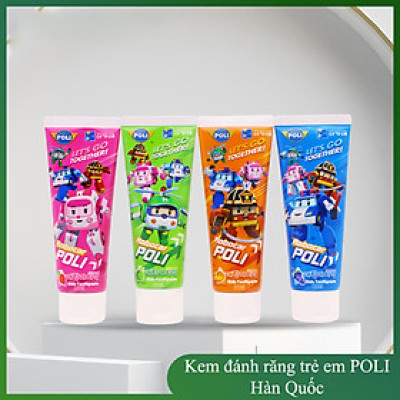 Kem đánh răng trẻ em Poli Kids Toothpaste cho trẻ từ 2-12 tuổi Hàn Quốc 80g