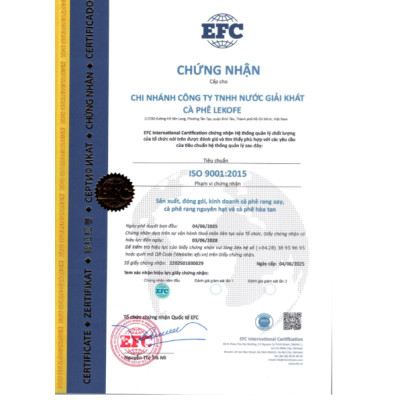 Cà phê nguyên hạt Đặc Biệt Lekofe 80% Robusta 20% Arabica Đắng đậm chua nhẹ Túi 1000gram