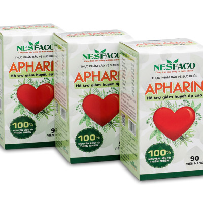 Combo 4 Tặng 2 Hộp Thảo Dược Cao Huyết Áp Apharin  - Liệu Trình 3 Tháng