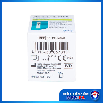 Hộp 50 Que Thử Đường Huyết Accu-Chek Instant Hàng Chính Hãng, Nhãn Phụ Tiếng Việt