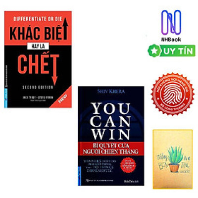 Combo Khác Biệt Hay Là Chết và You Can Win - Bí Quyết Của Người Chiến Thắng ( Tặng sổ tay xương rồng)