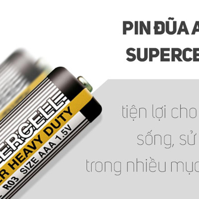 Vỉ 2 Pin Đũa GP Supercell Super Heavy Duty AAA 1.5V - GP 24PL-2S2