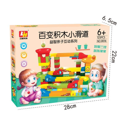 Bộ Xếp Hình Cầu Trượt Thả Bi 206 Chi Tiết Cho Bé Đồ Chơi Xếp Hình Phát Triển Trí Tuệ